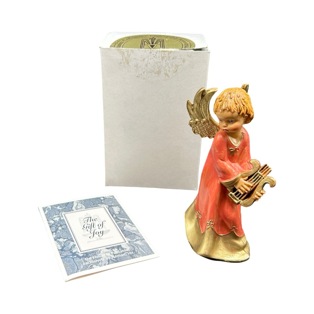 Fontanini The Gift of Joy Allegra Angel Lyre Figurine 65284 Italy 1995 Boxed